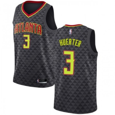 Nike Atlanta Hawks #3 Kevin Huerter Black Youth NBA Swingman Icon Edition Jersey